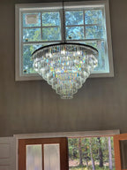 1920s Diomond Round Chandelier
