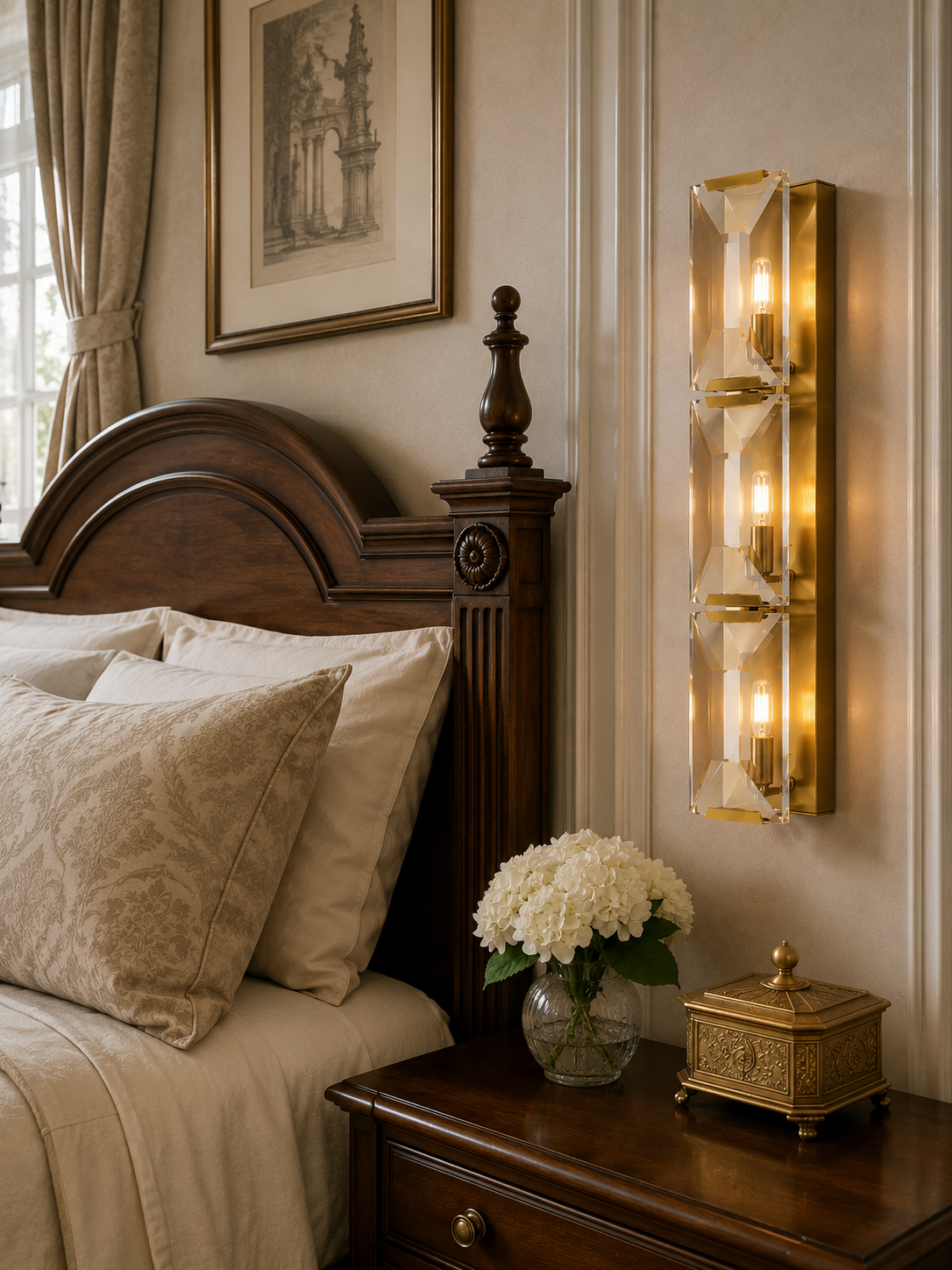 Hadilor CRYSTAL TRIPLE SCONCE