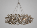 Fiore 48" Crown Chandelier in Bronze with Smoke Glass