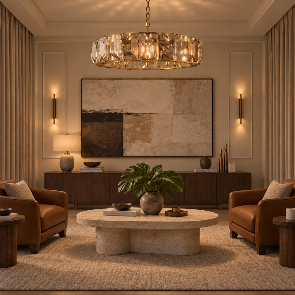 Hadilor Crystal Round Chandelier