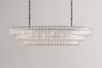 Ehiaccio Clear Class Oval Chandelier