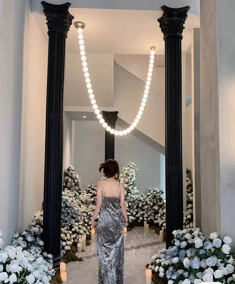 X-Pearl Necklace Chandelier