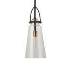 Saugus Black Antique Brass Mini Pendant Light