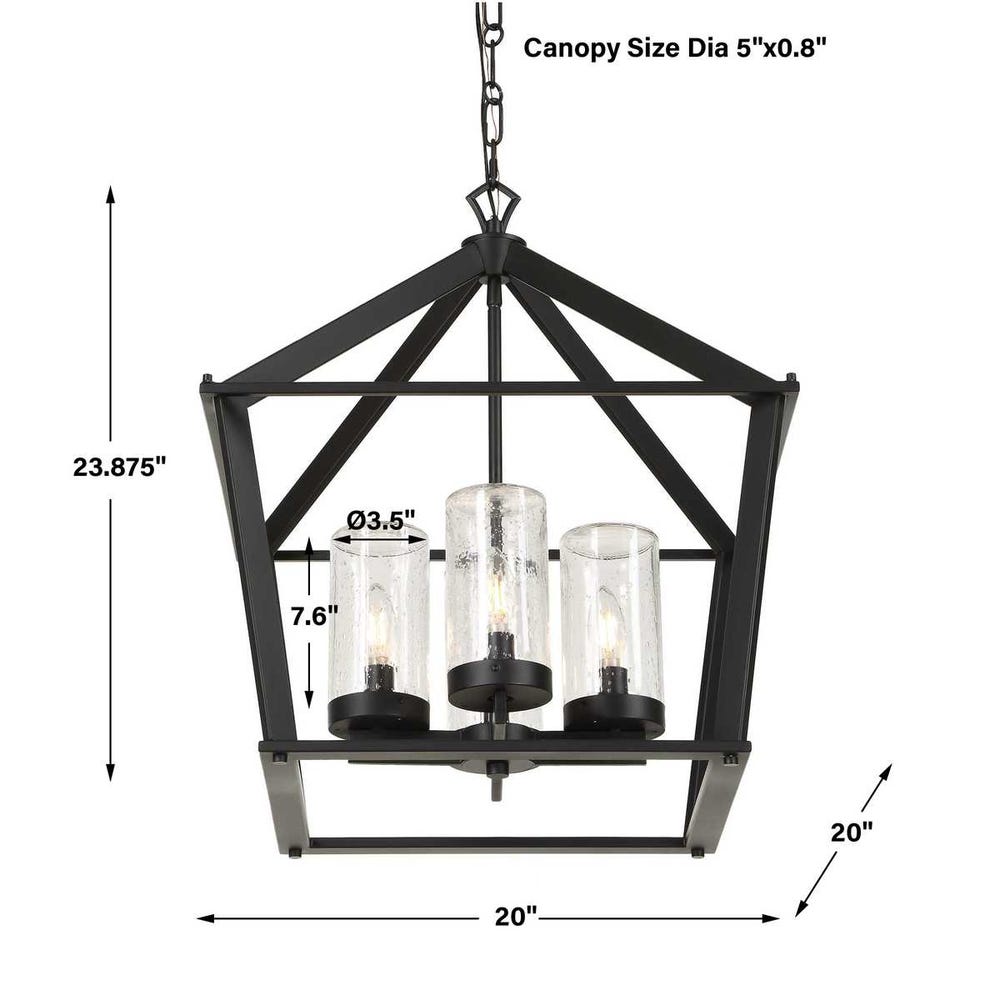 Evanston 4-Light Indoor Outdoor Lantern Pendant
