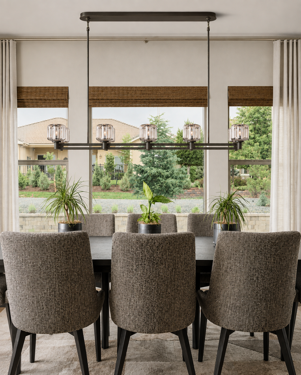 Demored Double Linear Chandelier