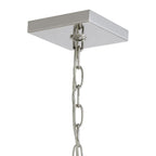 Euclid 6 Light Nickel Cube Crystal Pendant
