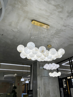 Lunar Alabaster Spherical Chandelier