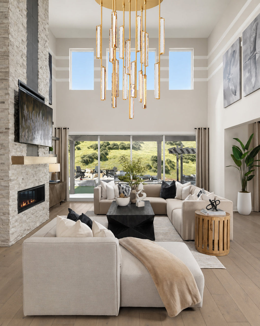 Audocon Crystal Round Chandelier
