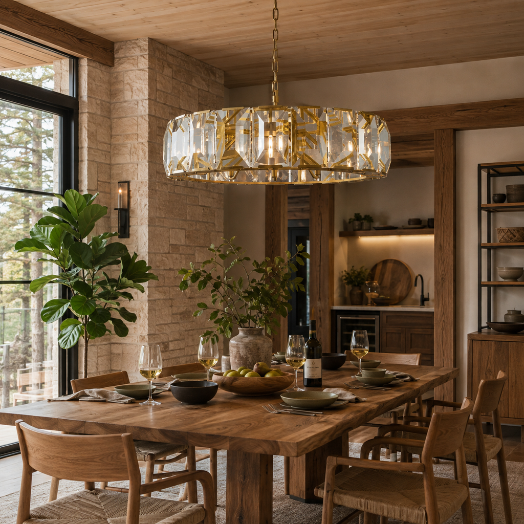 Hadilor Crystal Round Chandelier