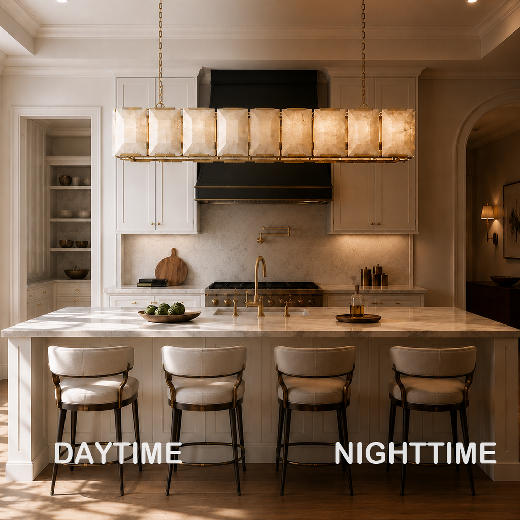 Hadilor Calcite Rectangular Chandelier