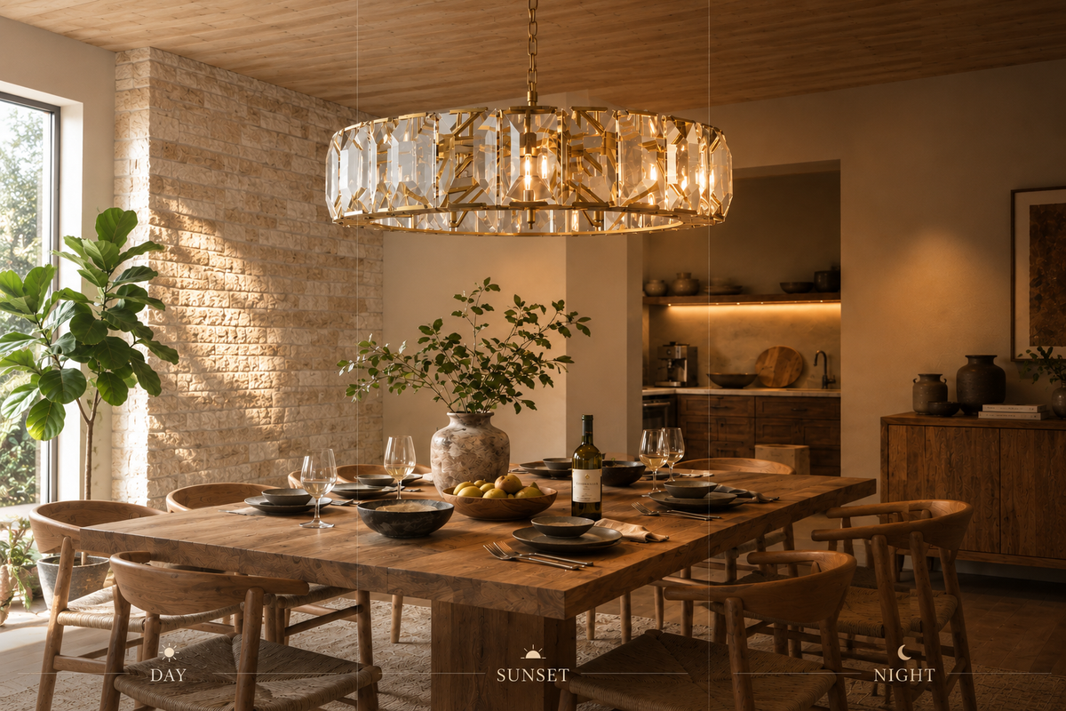 Hadilor Crystal Round Chandelier