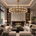Arcuphoe Led Round Chandelier