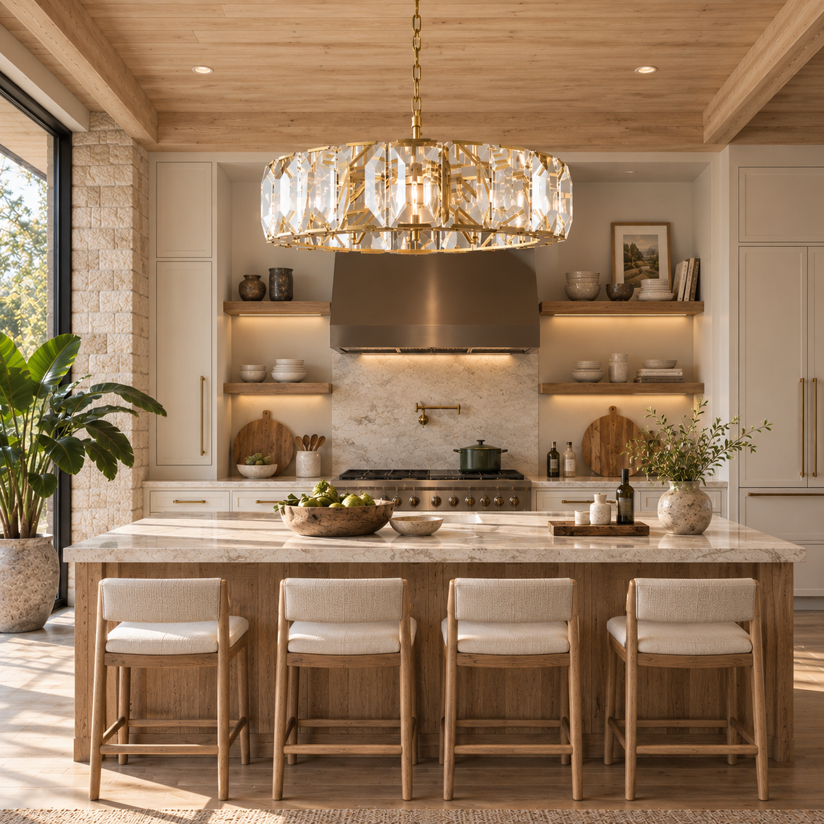 Hadilor Crystal Round Chandelier