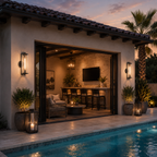 Devauxy Outdoor Round Sconce