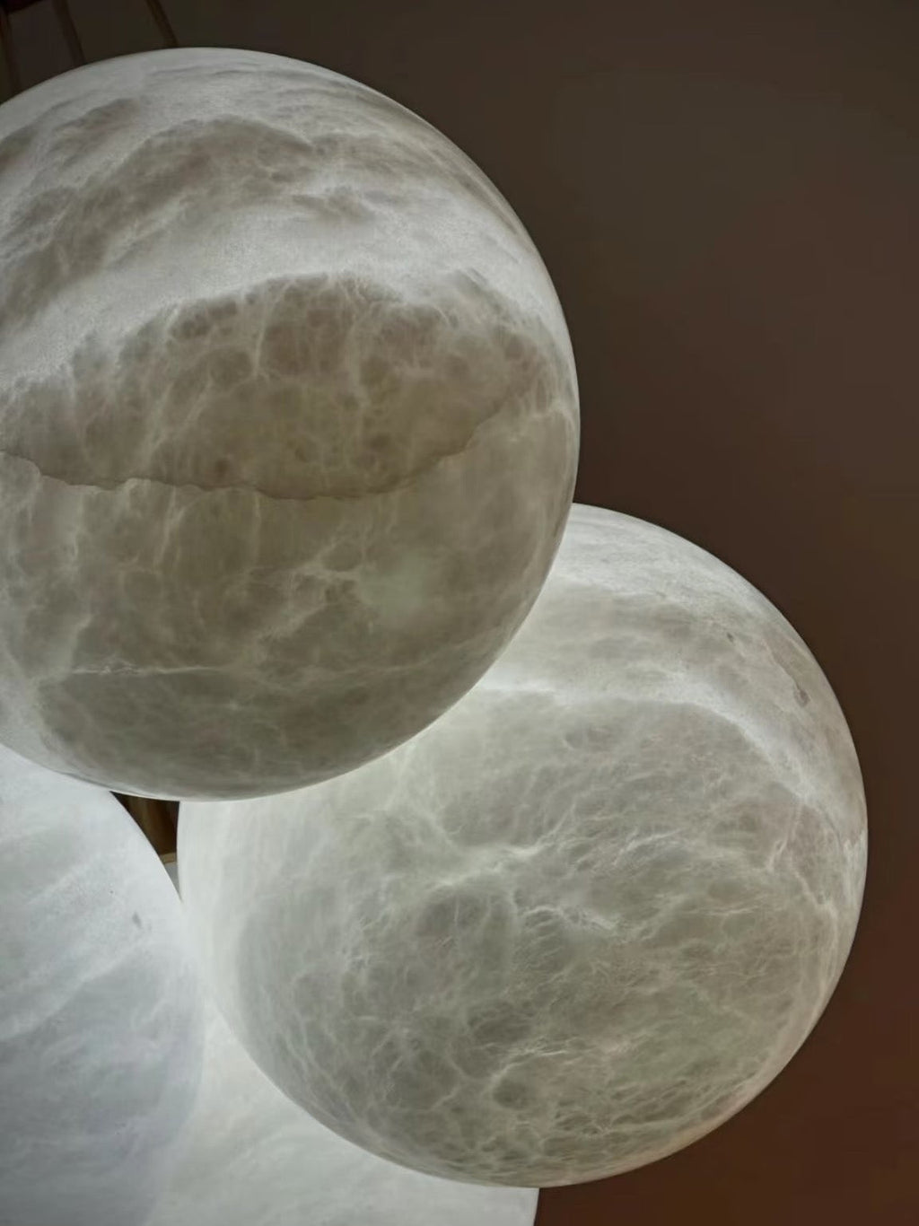 Lunar Alabaster Spherical Chandelier