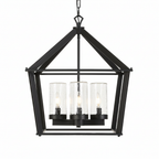 Evanston 4-Light Indoor Outdoor Lantern Pendant
