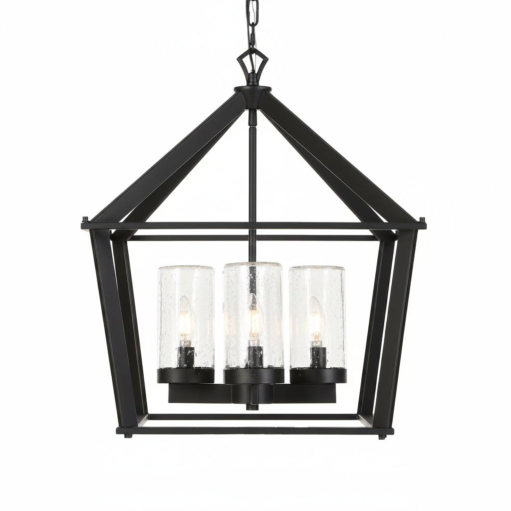 Evanston 4-Light Indoor Outdoor Lantern Pendant