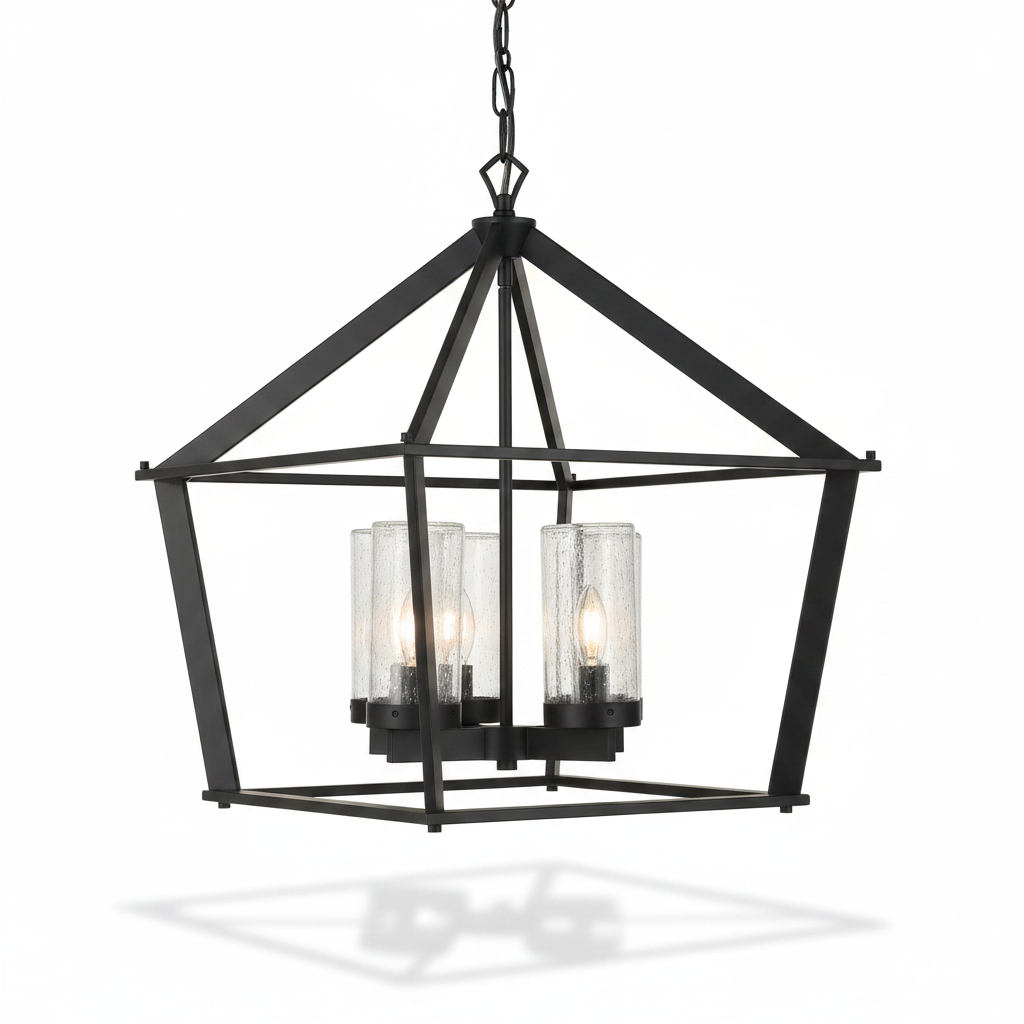 Evanston 4-Light Indoor Outdoor Lantern Pendant