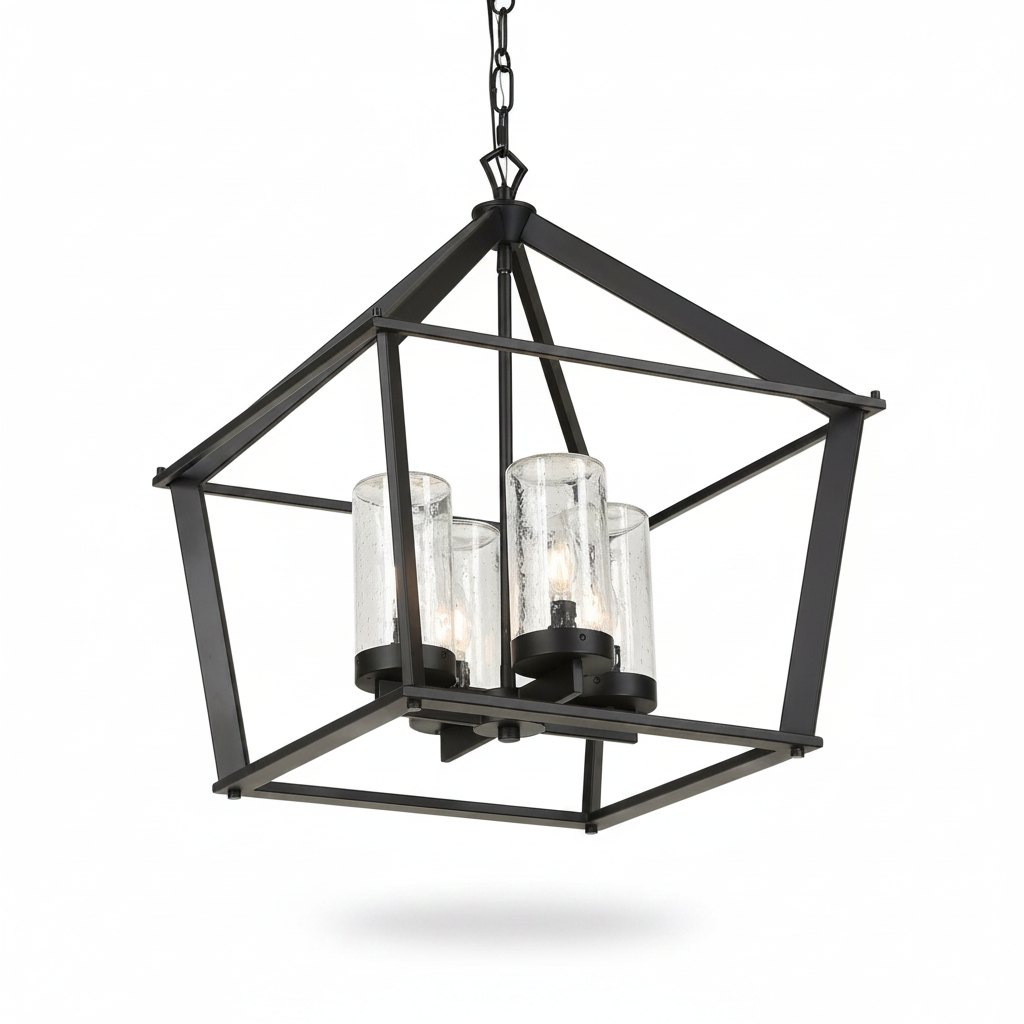 Evanston 4-Light Indoor Outdoor Lantern Pendant