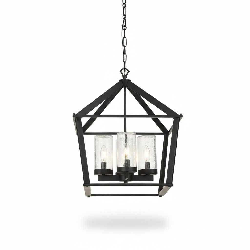 Evanston 4-Light Indoor Outdoor Lantern Pendant