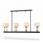 Modern Franconia 8 Light Linear Pendant Fixture