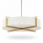 Aurelion Cresson 4 Light Linen Pendant