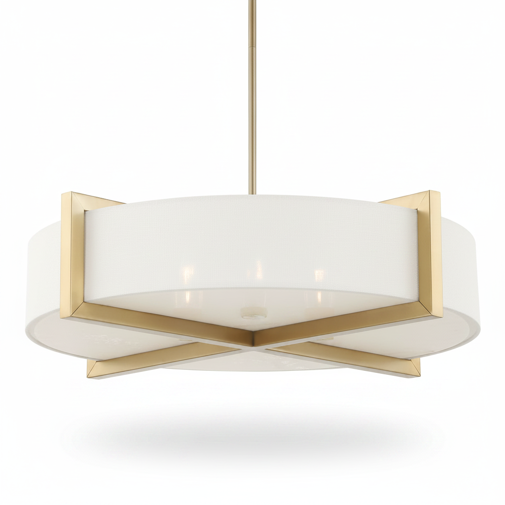 Aurelion Cresson 4 Light Linen Pendant