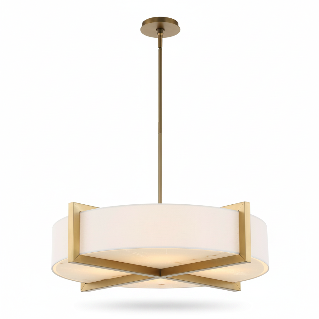 Aurelion Cresson 4 Light Linen Pendant