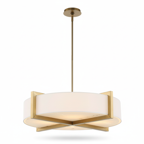 Aurelion Cresson 4 Light Linen Pendant