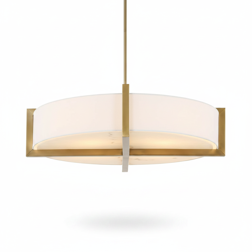 Aurelion Cresson 4 Light Linen Pendant